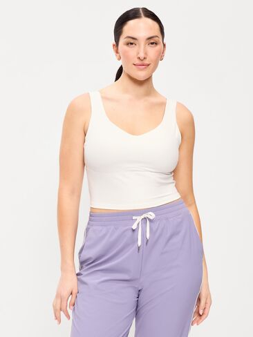 Old Navy StudioSmooth Seamed Longline Top - Magnolia in Saudi Arabia