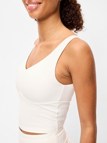 Old Navy StudioSmooth Seamed Longline Top - Magnolia in Saudi Arabia