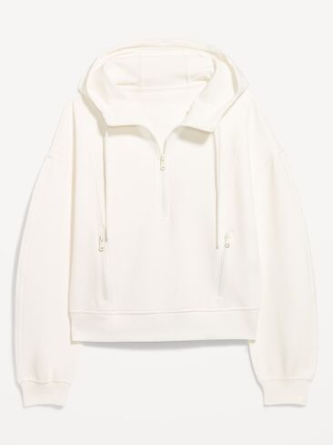 Old Navy Dynamic Fleece Half-Zip Hoodie Sweatshirt - Magnolia in Saudi Arabia