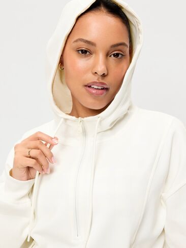 Old Navy Dynamic Fleece Half-Zip Hoodie Sweatshirt - Magnolia in Saudi Arabia