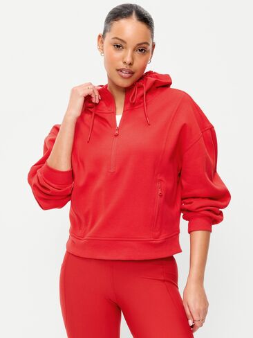 Old Navy Dynamic Fleece Half-Zip Hoodie Sweatshirt - Amaryllis in Saudi Arabia