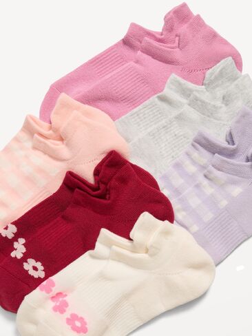 Old Navy Athletic Ankle Socks  6-Pack - Ditsy Warm Combo in Saudi Arabia