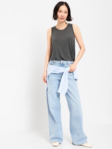 بلوزة Old Navy Luxe بدون أكمام - النمر in Kuwait