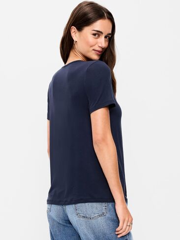 Old Navy Luxe V-Neck T-Shirt - In the Navy in Saudi Arabia