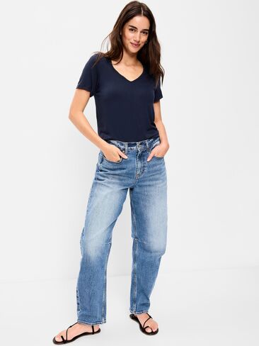 Old Navy Luxe V-Neck T-Shirt - In the Navy in Saudi Arabia