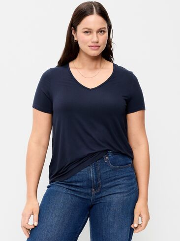 Old Navy Luxe V-Neck T-Shirt - In the Navy in Saudi Arabia