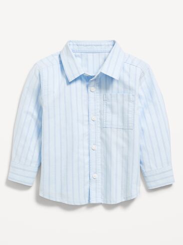 قميص أكسفورد بأكمام طويلة من Old Navy للأولاد الصغار - أزرق in Kuwait