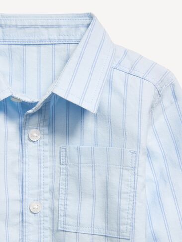 قميص أكسفورد بأكمام طويلة من Old Navy للأولاد الصغار - أزرق in Kuwait
