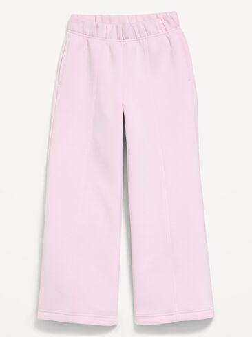 Old Navy High-Waisted Bounce Fleece Wide-Leg Sweatpants for Girls - WISTERIA MIST in Saudi Arabia