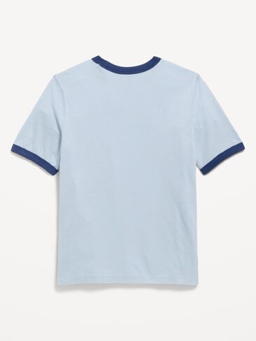 تي شيرت مطبوع برقبة دائرية للأولاد من Old Navy - أزرق فاتح RETRO in Saudi Arabia