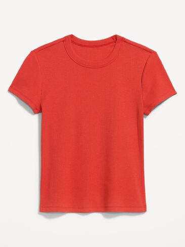 تي شيرت Old Navy Snug Crop - أزرار حمراء in Saudi Arabia