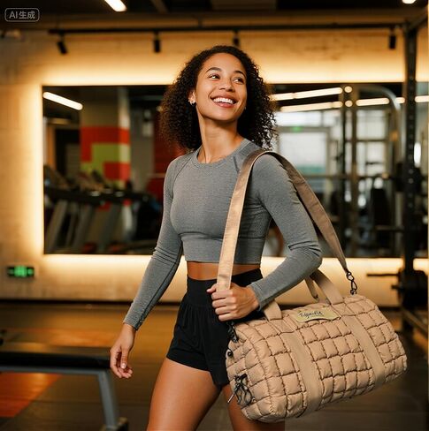 Gym Bag with Shoe Compartment and Yoga mat holder, Duffle Bag with Wet Pocket and Cup holder 40 oz, Weekender Bag, Carry On Overnight Bag for Women with Toiletry Bag (Black) in Saudi Arabia