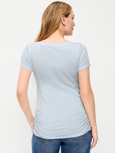 Old Navy Maternity Scoop-Neck T-Shirt - Sky Maintenance in Saudi Arabia