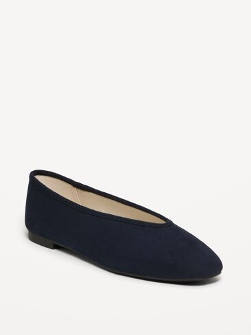 Old Navy V-Cut Ballet Flats - Navy Blue in Saudi Arabia