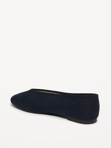 Old Navy V-Cut Ballet Flats - Navy Blue in Saudi Arabia