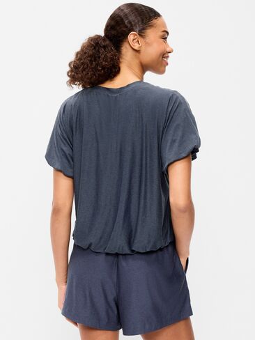 Old Navy CloudMotion Bubble Top - Dusky Navy in Saudi Arabia