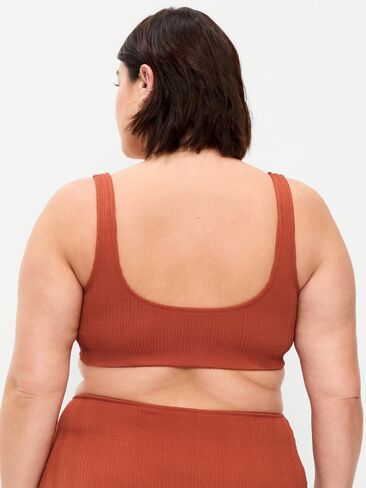 بلوزة سباحة مضلعة برقبة واسعة من Old Navy - RUSSET MOON in Kuwait