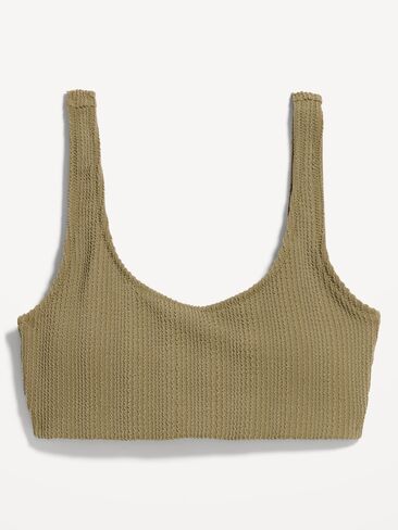 Old Navy Ribbed Scoop-Neck Swim Top - KOMBU in Saudi Arabia