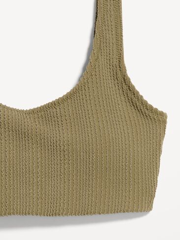 Old Navy Ribbed Scoop-Neck Swim Top - KOMBU in Saudi Arabia