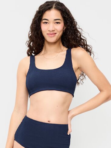 سترة سباحة مضلعة برقبة واسعة من Old Navy - Lost at Sea Navy in Saudi Arabia
