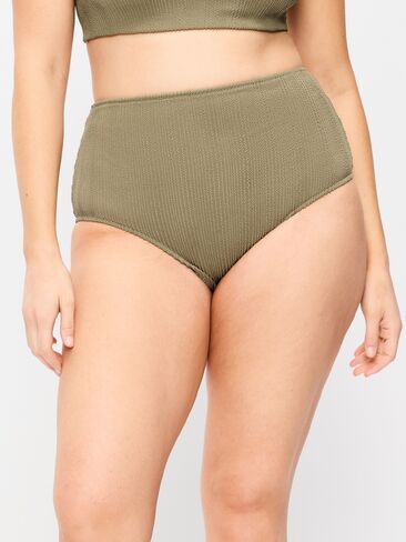 Old Navy High-Waisted Ribbed Bikini Swim Bottoms - KOMBU in Saudi Arabia