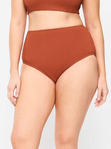قطعة سفلية بيكيني مضلعة عالية الخصر من Old Navy - RUSSET MOON in Saudi Arabia