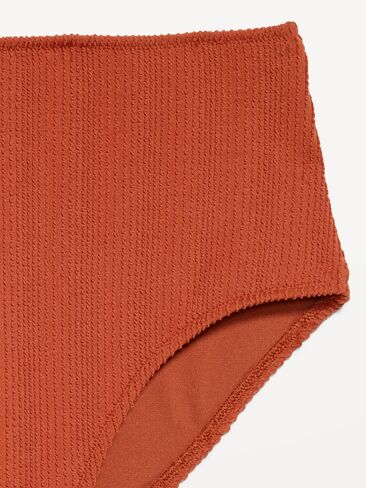 قطعة سفلية بيكيني مضلعة عالية الخصر من Old Navy - RUSSET MOON in Saudi Arabia