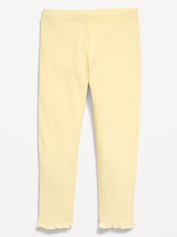 Old Navy Rib-Knit Full-Length Leggings for Toddler Girls - Golden Straw in Saudi Arabia