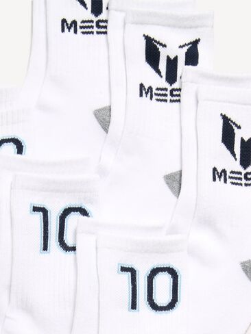 جوارب Old Navy Messi™ المحايدة للجنسين مكونة من 6 جوارب للأطفال - لون أبيض خالص in Saudi Arabia
