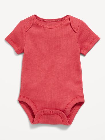Old Navy Short-Sleeve Ribbed Bodysuit for Baby - Torchlight in Saudi Arabia