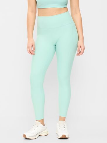 Old Navy طماق PowerSoft عالية الخصر بلا حدود 7/8 جيوب - بدون درزات أمامية - Palo Verde in Saudi Arabia