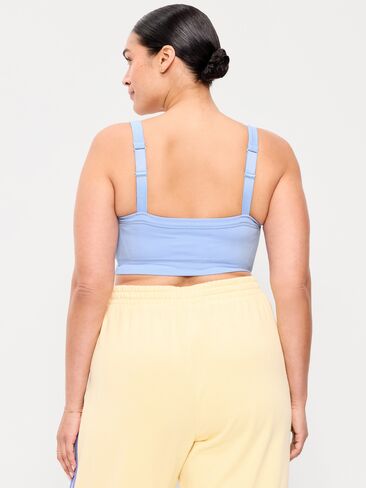 حمالة صدر رياضية مضلعة بدون خياطة بدعم خفيف من Old Navy - Peri Heir in Kuwait