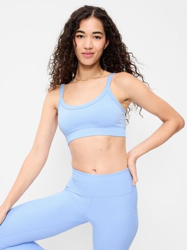 حمالة صدر رياضية مضلعة بدون خياطة بدعم خفيف من Old Navy - Peri Heir in Kuwait