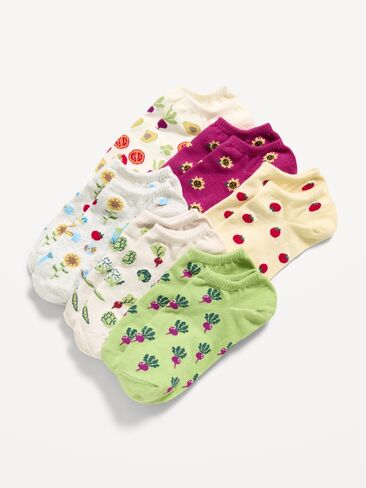 Old Navy Ankle Socks 6-Pack for Women - Spring Garden in Kuwait