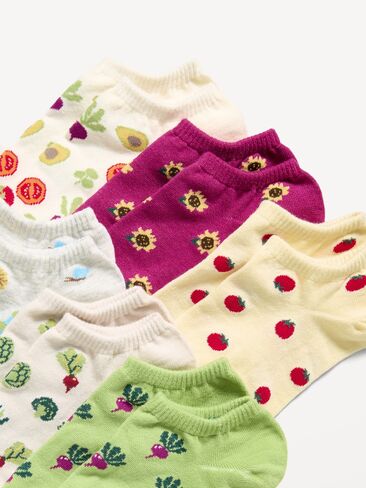 Old Navy Ankle Socks 6-Pack for Women - Spring Garden in Kuwait