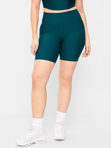 Old Navy High-Waisted PowerSoft Biker Shorts -- 8-inch inseam - Jet Stream in Saudi Arabia