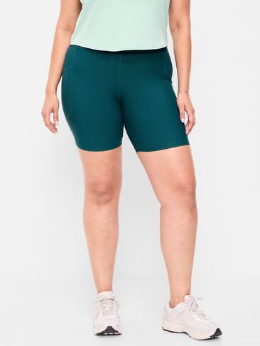 Old Navy High-Waisted PowerSoft Biker Shorts -- 8-inch inseam - Jet Stream in Saudi Arabia