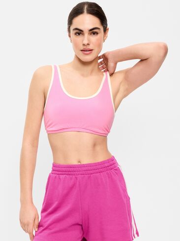 Old Navy Light Support PowerChill Sports Bra - ELECTRIC PEONY in Saudi Arabia