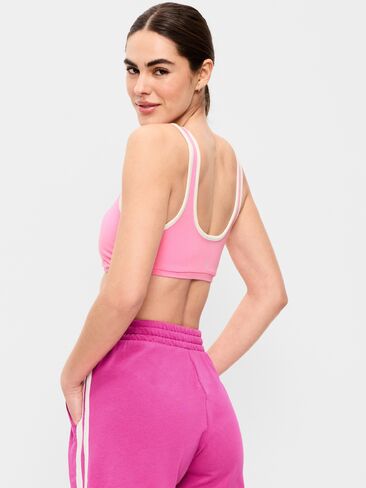 Old Navy Light Support PowerChill Sports Bra - ELECTRIC PEONY in Saudi Arabia