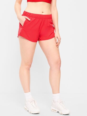 شورت Old Navy متوسط ​​الارتفاع StretchTech Run -- درزة داخلية 3 بوصة - أماريليس in Saudi Arabia