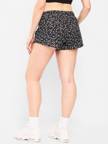 Old Navy Mid-Rise StretchTech Run Shorts -- 3-inch inseam - Black Floral in Saudi Arabia