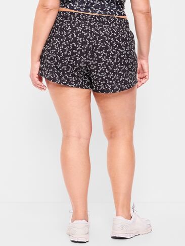 Old Navy Mid-Rise StretchTech Run Shorts -- 3-inch inseam - Black Floral in Saudi Arabia