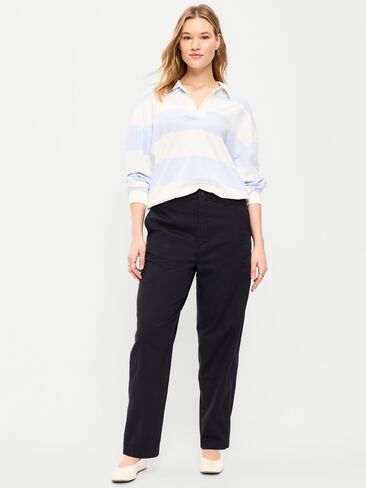 Old Navy High-Waisted OGC Chino Tapered Straight Pants - Navy Captain in Saudi Arabia