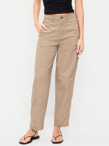 Old Navy High-Waisted OGC Chino Tapered Straight Pants - Toasted Almond in Saudi Arabia