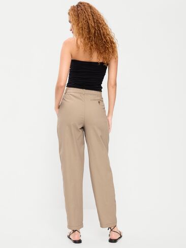Old Navy High-Waisted OGC Chino Tapered Straight Pants - Toasted Almond in Saudi Arabia