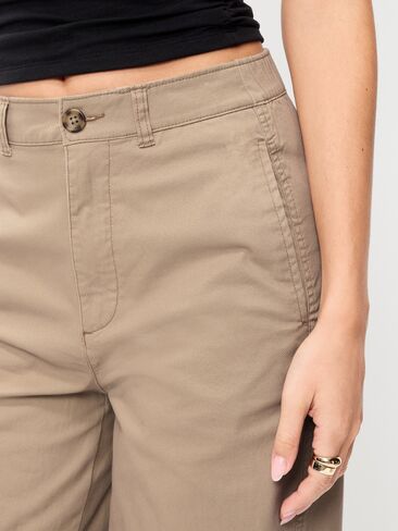 Old Navy High-Waisted OGC Chino Tapered Straight Pants - Toasted Almond in Saudi Arabia