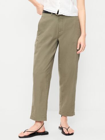 Old Navy High-Waisted OGC Chino Tapered Straight Pants - Stone Wall in Saudi Arabia