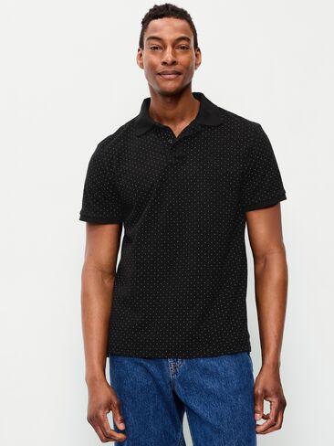 Old Navy Classic Fit Pique Polo - Black Dots in Saudi Arabia