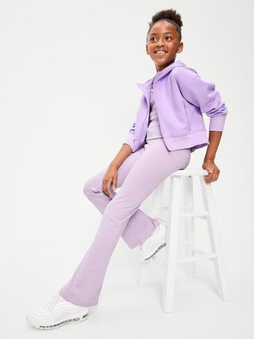 Old Navy بنطال ضيق عالي الخصر من StudioSmooth واسع للفتيات - DASKY LAVENDER in Kuwait