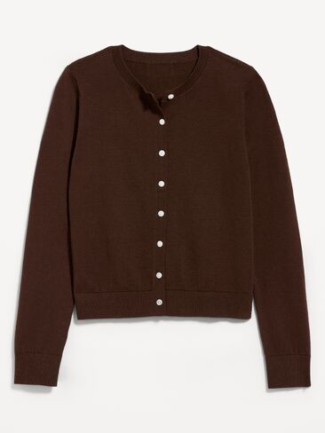 Old Navy SoSoft Lite Cropped Crew-Neck Cardigan - Earthen in Saudi Arabia
